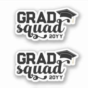 Sticker Black Grad Squad Ajouter année
