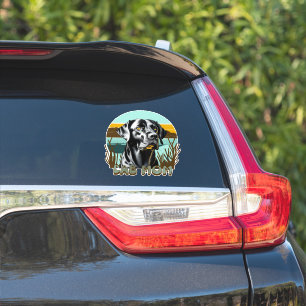 Sticker Black Lab   Lab Mom Chien Personnalisé