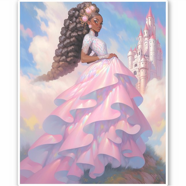 Sticker Black Princess Imaginaire Art (Devant)
