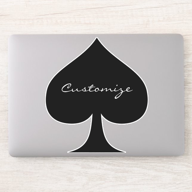 Sticker Black Queen of Spades (Ordinateur)