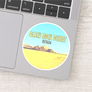 Sticker Black Rock Desert Nevada Vintage