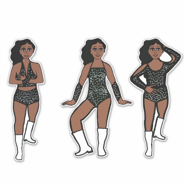 Sticker Black White Dots #1 (Devant)