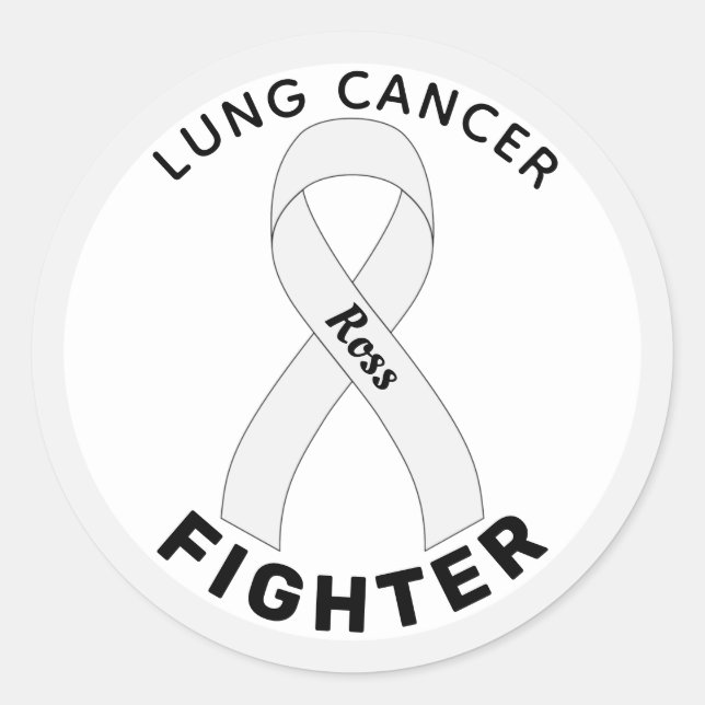 Sticker blanc rond pour Lutte contre le cancer du  (Devant)