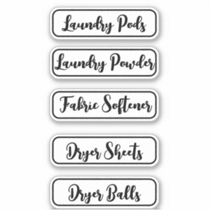 Sticker blanchisserie 5 organisation personnalisée