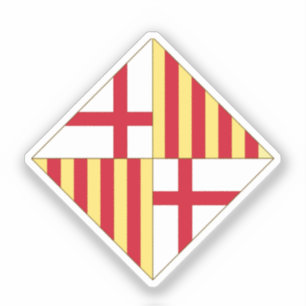 Sticker Blason de Barcelone (sans couronne)