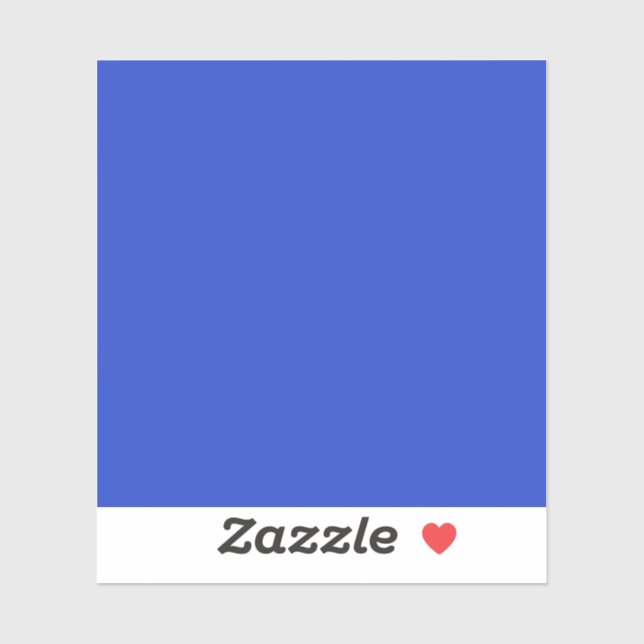 Sticker Bleu bleu (couleur solide) (Feuille)