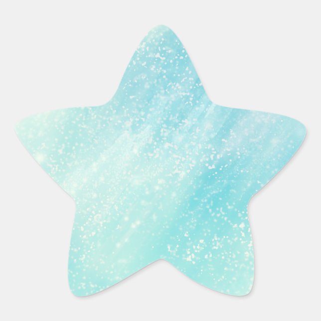 Sticker bleu clair Star (Devant)