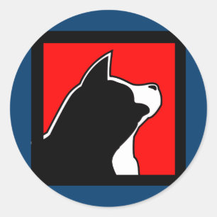 Sticker bleu MARS Akita