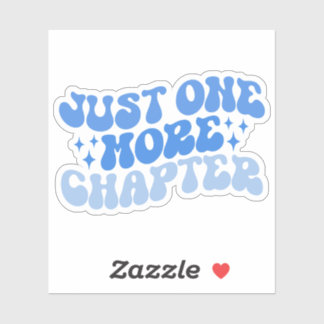Sticker Bleu Multicolore Juste Un Chapitre De Plus Vinyl