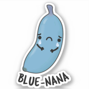 Sticker Bleu nana Funny Banana Pun