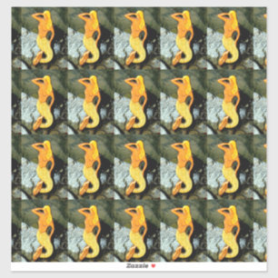 Sticker Blonde sirène