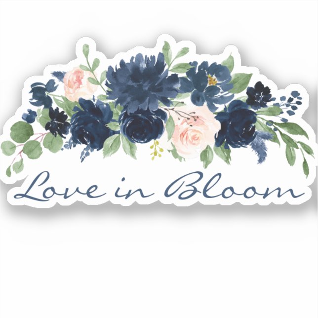 Sticker Blooms Chics | L'Amour Blush de la Marine Romantiq (Recto)