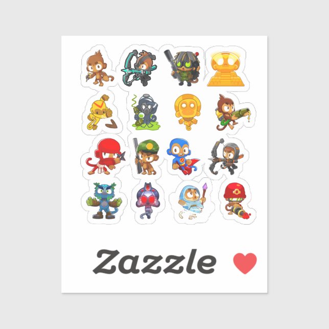 Sticker bloons td 6 (Feuille)