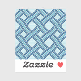 Sticker Blue Lines Pattern