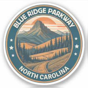 Sticker Blue Ridge Parkway Scenic Byway Virginie Nord C