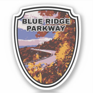 Sticker   Blue Ridge Parkway Scenic Byway Virginie Nord C