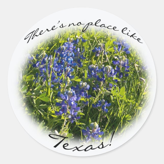 Sticker Bluebonnet "Il n'y a pas d'endroit comme l (Devant)