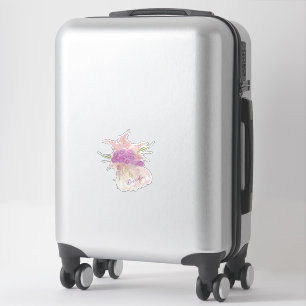 Sticker Blush La Boca Rosa nœud papillon et bouquet transp
