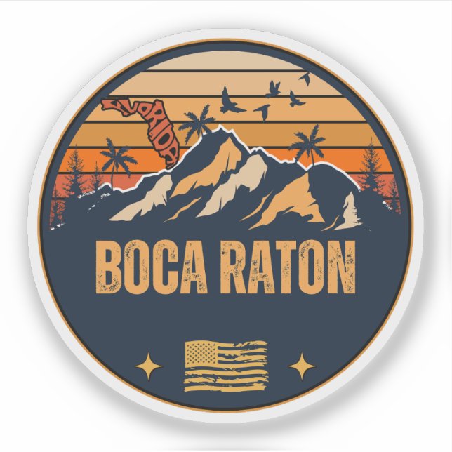 Sticker Boca Raton, Floride  (Devant)