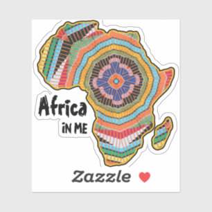 Sticker Boho Afrique Kente Kaleidoscope Afrique EN MOI