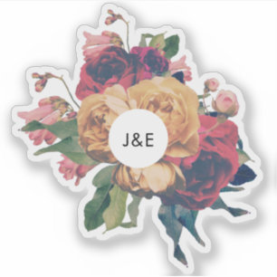 Sticker Boho Vintage Rose antique