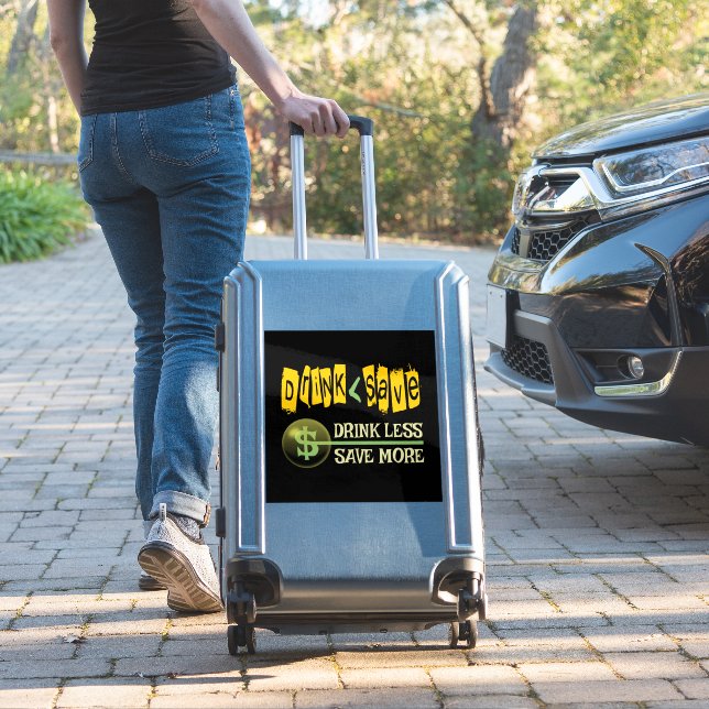 Sticker Boire moins, économiser plus (Valise Insitu)