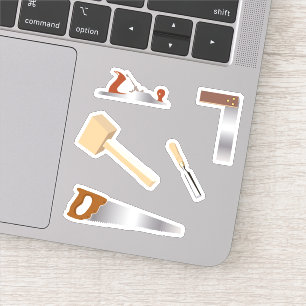Sticker Boîte à outils pour le travail du bois