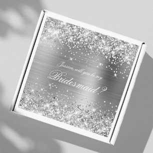 Sticker Boîte-cadeau de proposition de demoiselle d'honneu