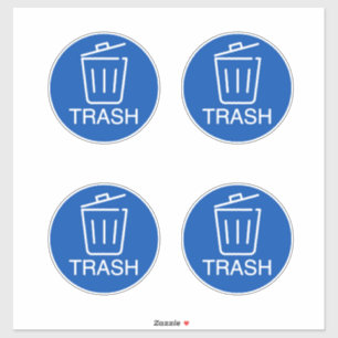 Sticker Boîtes à ordures à l'intérieur et à l'extérieur