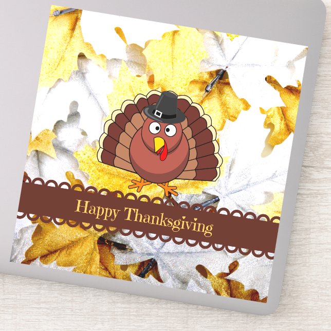 Sticker Bon thanksgiving de M. Turquie (Détail)