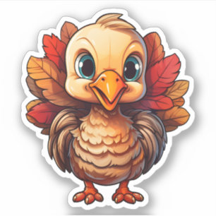 Sticker Bon thanksgiving Vacances Cute Turquie