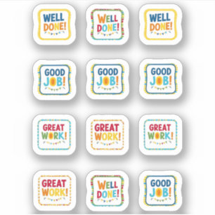 Sticker Bon travail, excellent travail, beau travail