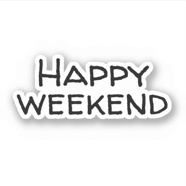 Sticker Bon week-end (Devant)