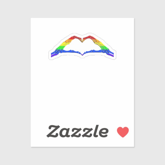 Sticker Bone Hands Heart Classic (Feuille)