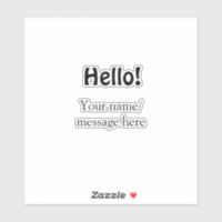 Bonjour ajouter un message de nom simple minimum é