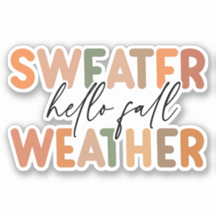 Sticker Bonjour automne   Météo du sucre