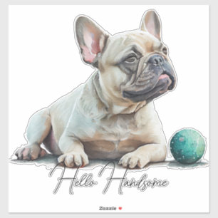 Sticker Bonjour Bouledogue Français