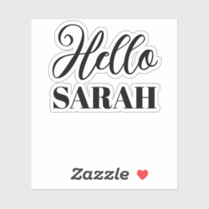 Sticker Bonjour et votre nom