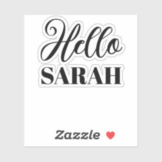 Sticker Bonjour et votre nom