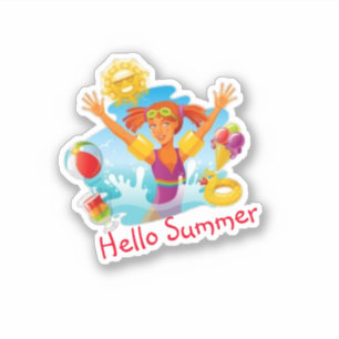 Sticker Bonjour été