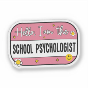 Sticker Bonjour, je suis le psychologue scolaire