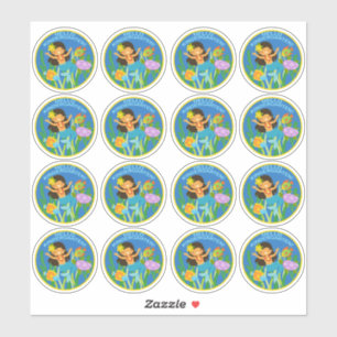 Sticker Bonjour maternelle ! Cute sirène