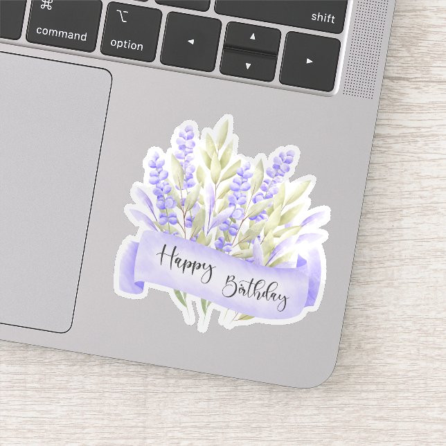 Sticker Bonne autocollante d'anniversaire (Détail)