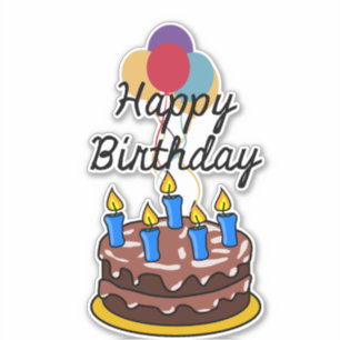 Sticker Bonne fête d'anniversaire