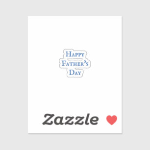 Sticker Bonne Fête des pères Blue White Classy Cool 2024
