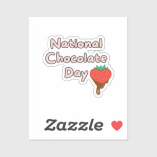 Sticker Bonne journée nationale du chocolat
