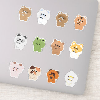 Sticker Bons animaux heureux