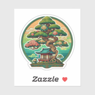 Sticker Bonsai japonais