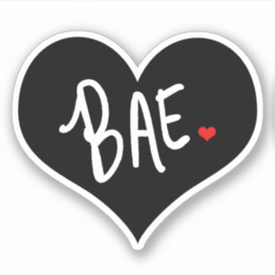 Sticker Boo Bae Black Heart