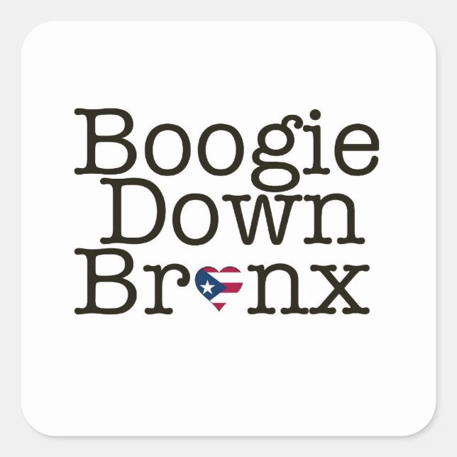 Sticker Boogie Down Bronx (Devant)